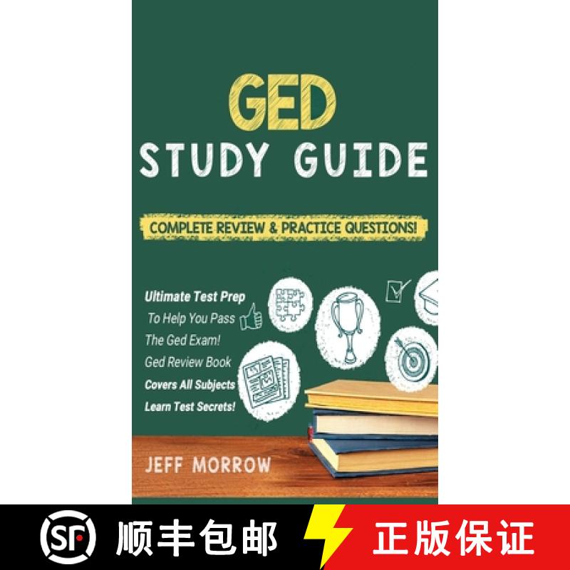 【2-3周达】GED Study Guide! Practice Questions Edition & Complete Review Edition [9781617045141]