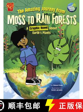 预订 The Amazing Journey from Moss to Rain Forests: A Graphic Novel about Earth's Plants [9781666393675]