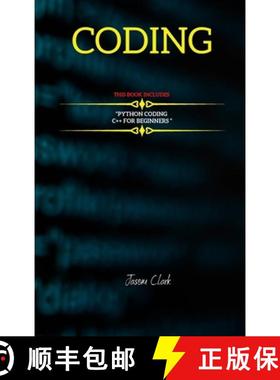 【3-4周达】Coding: THIS BOOK INCLUDЕS: C++ for Bеginnеrs + Python Coding [9781802268096]
