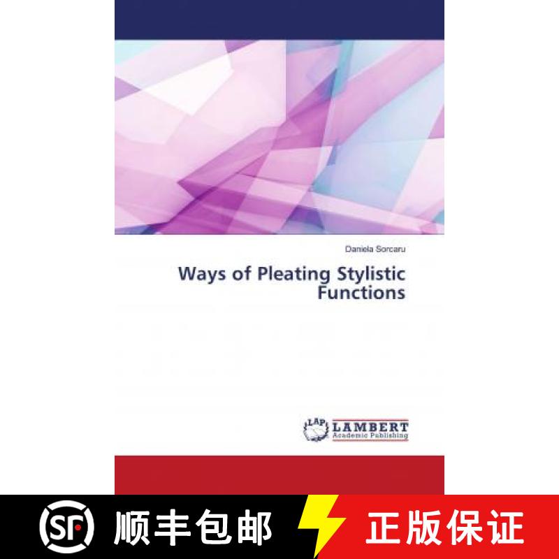 预订 Ways of Pleating Stylistic Functions [9786203472721]