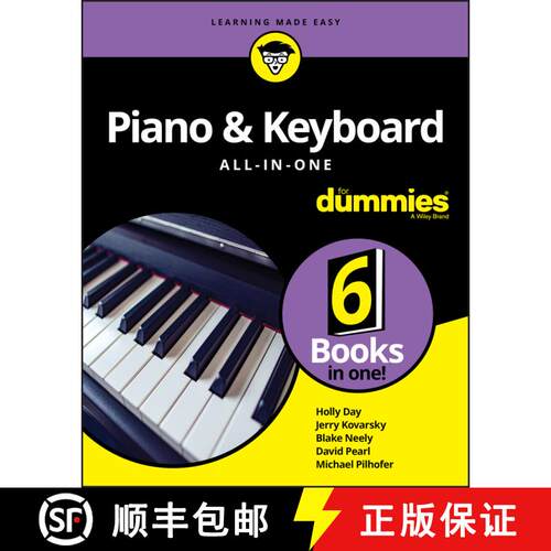 【3-4周达】Piano & Keyboard All-In-One For Dummies [Wiley生活类] [9781119700845]
