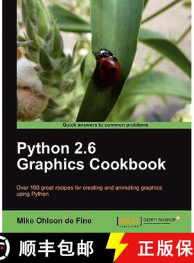 预订 Python 2.6 Graphics Cookbook [9781849513845]