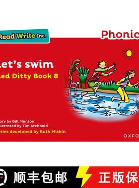 【3-4周达】Read Write Inc. Phonics: Let's Swim (Red Ditty Book 8) [9780198371267]