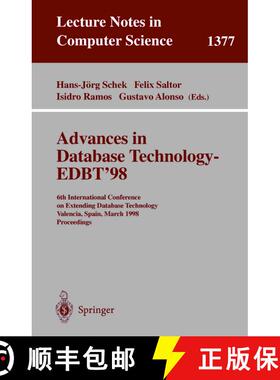 【3-4周达】Advances in Database Technology - EDBT '98 : 6th International Conference on Extending Dat... [9783540642640]