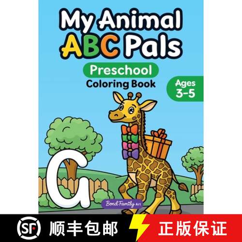 【3-4周达】My Animal ABC Pals Preschool Coloring Book: A Joyful Alphabet Adventure with Playful Anima... [9788397716070]