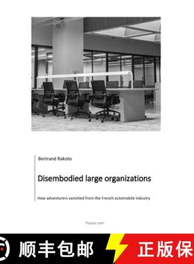 预订 Disembodied large organizations: How adventurers vanished from the French automobile industry [9782955707135]
