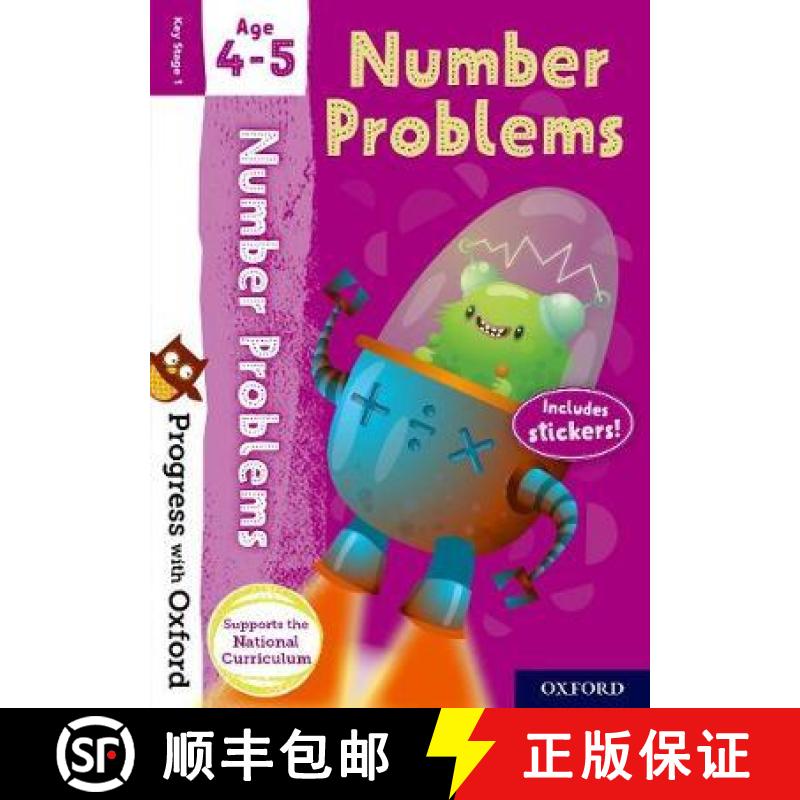预订 Progress with Oxford: Progress with Oxford: Number Problems Age 4-5 - Practise for School with E... [9780192765574]
