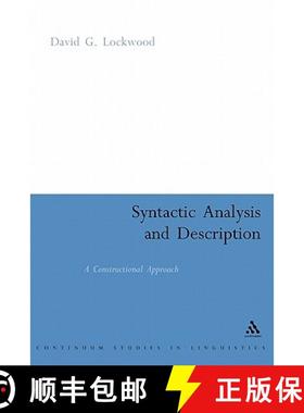 【3-4周达】Syntactic Analysis and Description: A Constructional Approach [9780826478764]