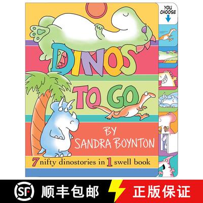 【3-4周达】Dinos to Go: 7 Nifty Dinosaurs in 1 Swell Book [9780689840074]