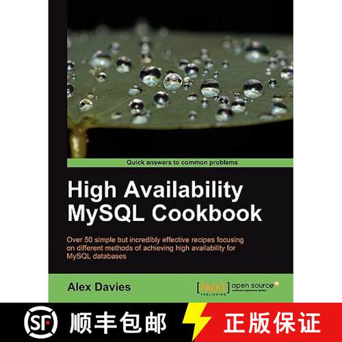 预订 High Availability MySQL Cookbook [9781847199942]