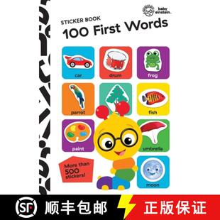 【3-4周达】Baby Einstein: 100 First Words Sticker Book: Sticker Book [9781503758865]