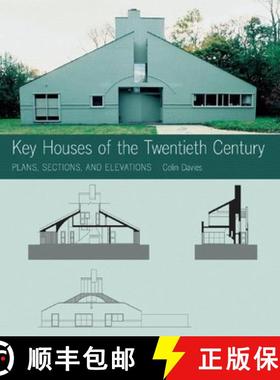 【3-4周达】Key Houses of the Twentieth Century: Plans, Sections and Elevations [With CDROM] [9780393732054]