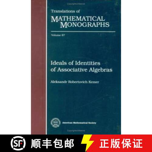 【3-4周达】精装 Ideals Of Identities Of Associative Algebras [9780821845486]