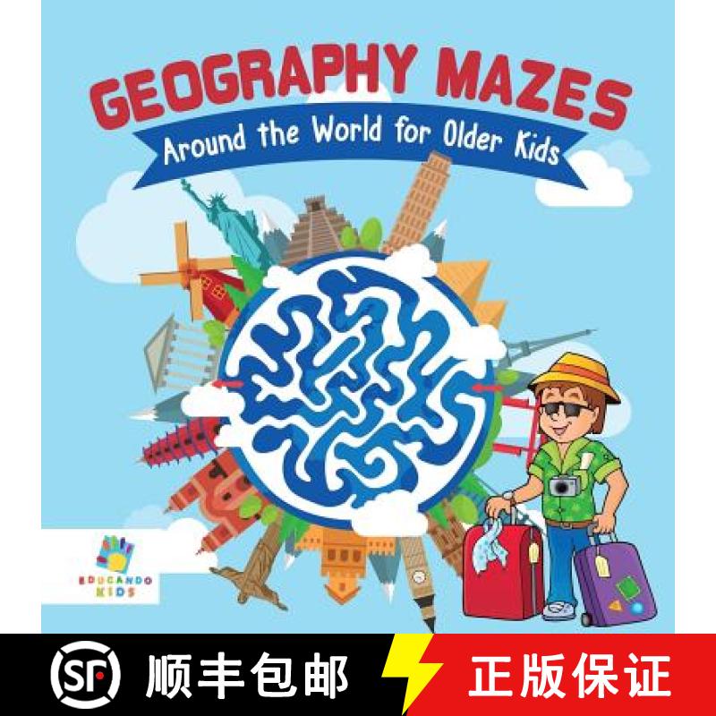 【2-3周达】Geography Mazes Around the World for Older Kids [9781645216070]