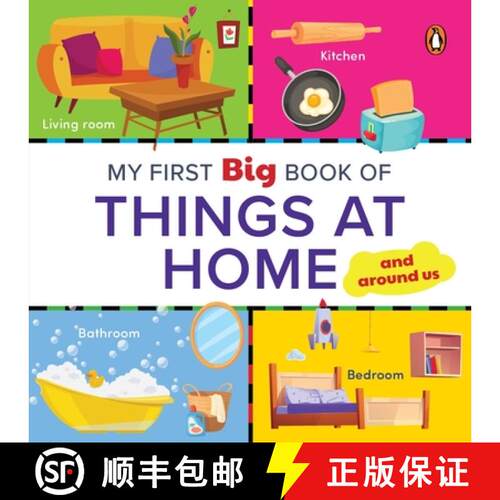 【3-4周达】My First Big Book of Things at Home: Illustrated Board Book of Things at Home for Preschoo... [9789815127430]