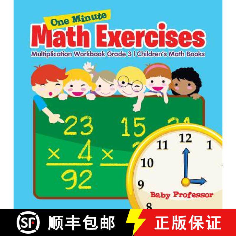 【3-4周达】One Minute Math Exercises - Multiplication Workbook Grade 3 | Children's Math Books [9781541904156]