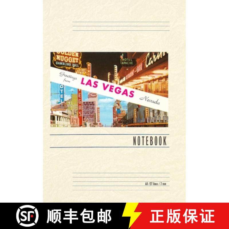 预订 Vintage Lined Notebook Greetings from Las Vegas, Nevada [9798385439300]