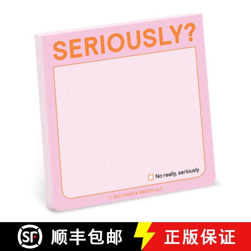【3-4周达】Knock Knock Seriously?! Sticky Note (Pastel Version) [9781683493341]