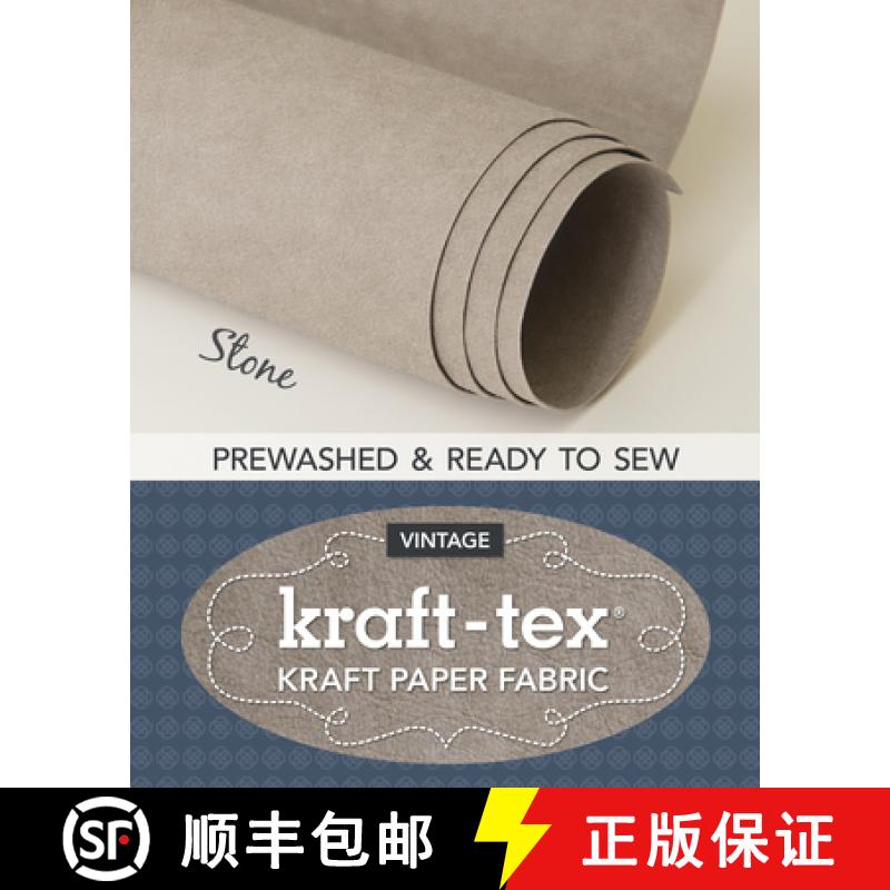 【3-4周达】Kraft-Tex Roll Stone Prewashed & Ready to Sew: Kraft Paper Fabric, 18.5 X 28.5 Roll [9781617457883]