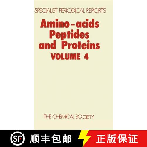 【3-4周达】精装 Amino Acids, Peptides and Proteins : Volume 4 [9780851860343]