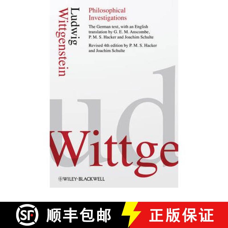 【3-4周达】Philosophical Investigations 4E [Wiley哲学] [9781405159296]