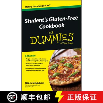 【3-4周达】Student'S Gluten-Free Cookbook For Dummies [Wiley生活类] [9781118485842]