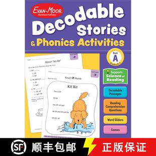 【3-4周达】Decodable Stories and Phonics Activities, Level A, Grade K - 1 Workbook [9781645144250]