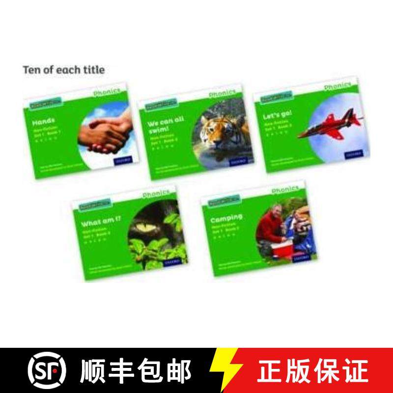 【3-4周达】Read Write Inc. Phonics: Green Set 1 Non-fiction books (Pack of 50) [9780198373414]