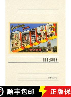 预订 Vintage Lined Notebook Greetings from Boise [9798385413836]