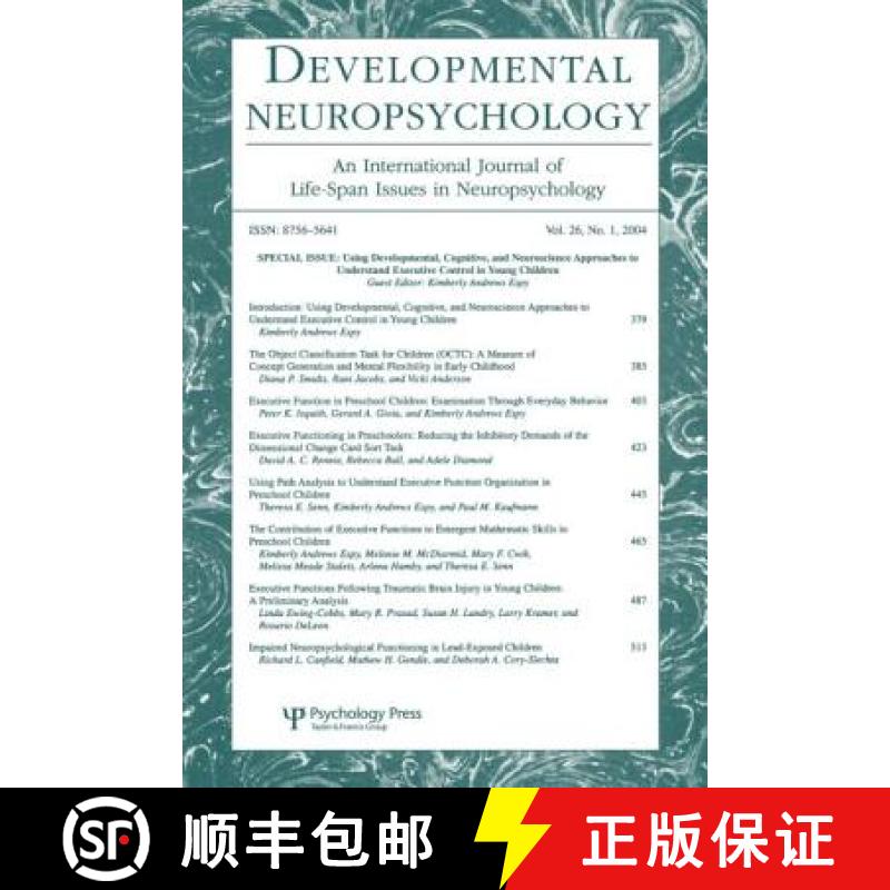 【3-4周达】Using Developmental, Cognitive, and Neuroscience Approaches To Understand Executive Contro... [9780805895360]
