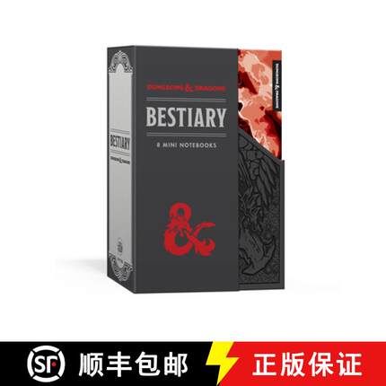 【3-4周达】Bestiary Notebook Set (Dungeons & Dragons): 8 Mini Notebooks [9781984824653]