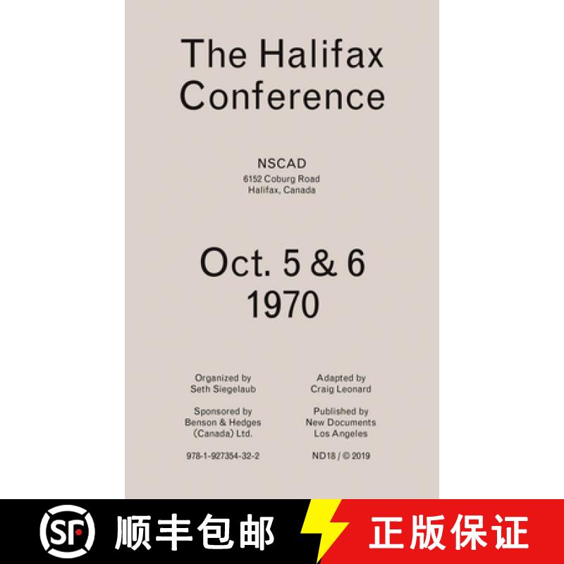 【3-4周达】The Halifax Conference [9781927354322]