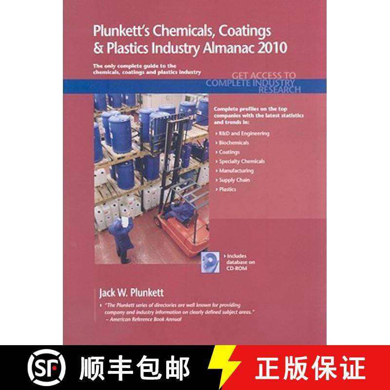 预订 Plunkett's Chemicals, Coatings & Plastics Industry Almanac 2010: Chemicals, Coatings & Plastics ... [9781593921477]