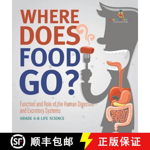 【3-4周达】精装 Where Does Food Go? Function and Role of the Human Digestive and Excretory Systems | ... [9781541998100]