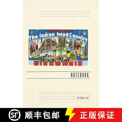 【3-4周达】Vintage Lined Notebook Greetings from Chippewa Fall, Wisconsin [9798385455065]