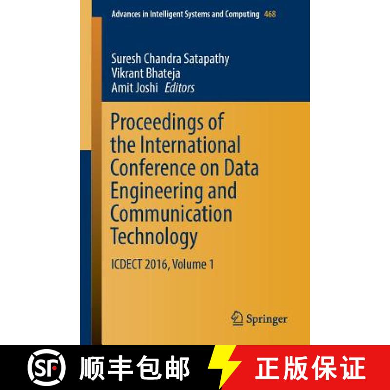 【3-4周达】Proceedings of the International Conference on Data Engineering and Communication Technolo... [9789811016745]