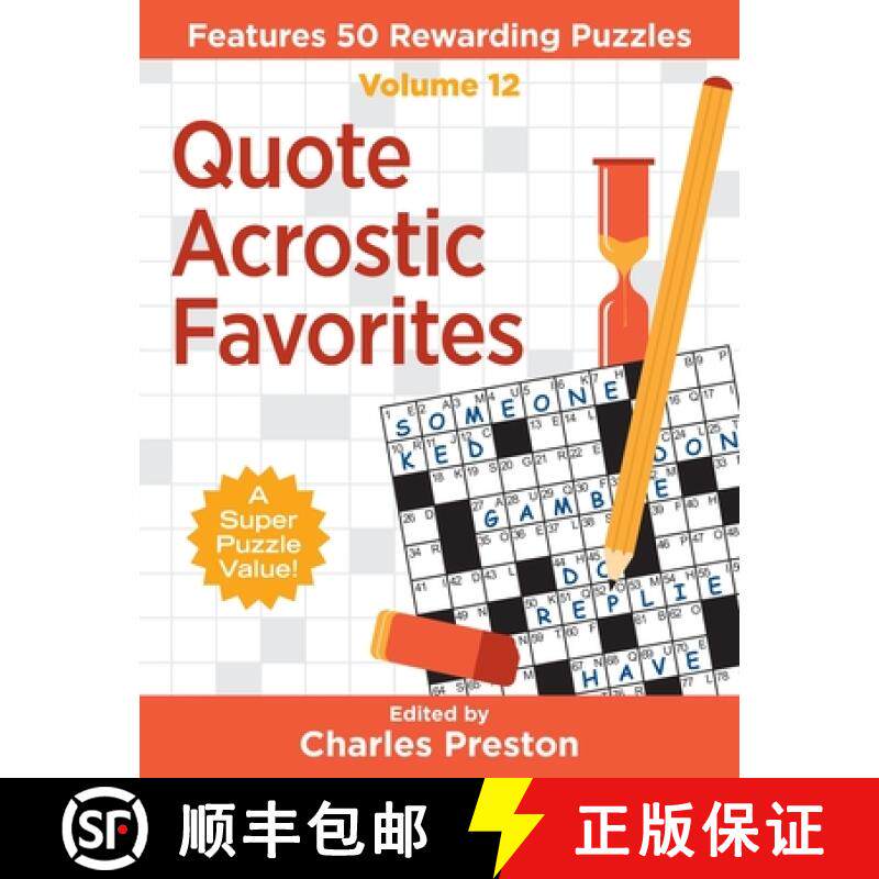 预订 Quote Acrostic Favorites: Features 50 Rewarding Puzzles [9781734048391]