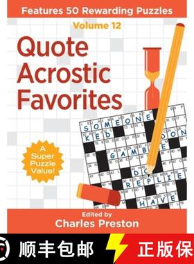 预订 Quote Acrostic Favorites: Features 50 Rewarding Puzzles [9781734048391]