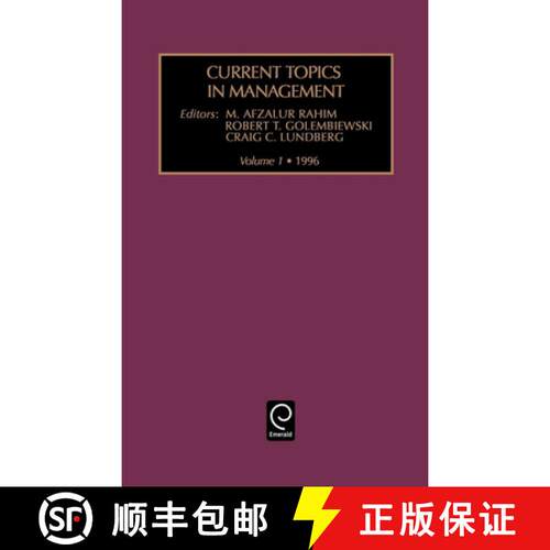 【3-4周达】精装 Current Topics in Management: Vol 1 [9780762301508]