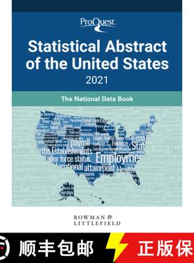 【3-4周达】ProQuest Statistical Abstract of the United States 2021 : The National Data Book [9781641434454]