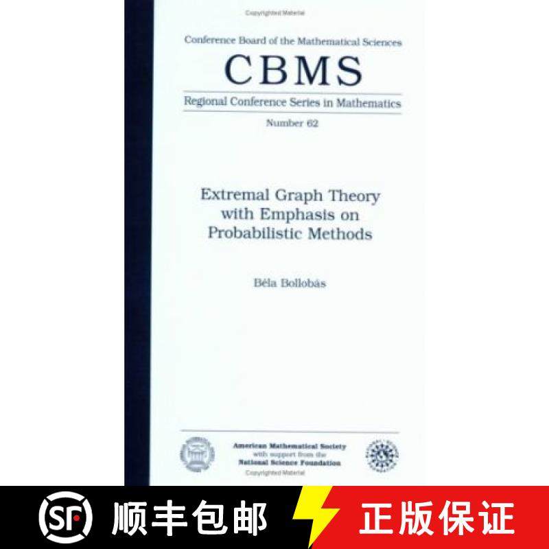 【3-4周达】Extremal Graph Theory with Emphasis on Probabilistic Methods Expository Lectures: Regional... [9780821807125]