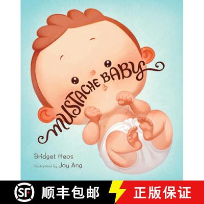 【3-4周达】Mustache Baby (Board Book) [9780544789845]