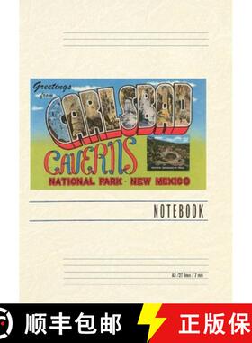 【3-4周达】Vintage Lined Notebook Greetings from Carlsbad Caverns, New Mexico [9798385436897]