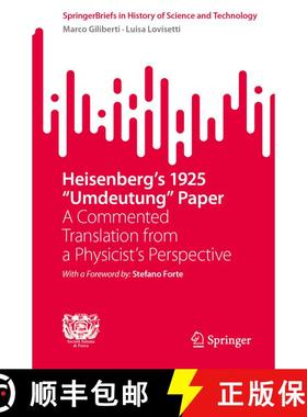 【3-4周达】Heisenberg's 1925 Umdeutung Paper : A Commented Translation from a Physicist's Perspective [9783031969201]