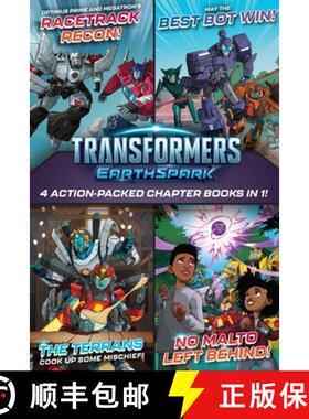 预订 Transformers Earthspark 4 Action-Packed Chapter Books in 1!: Optimus Prime and Megatron's Racetr... [9781665971225]