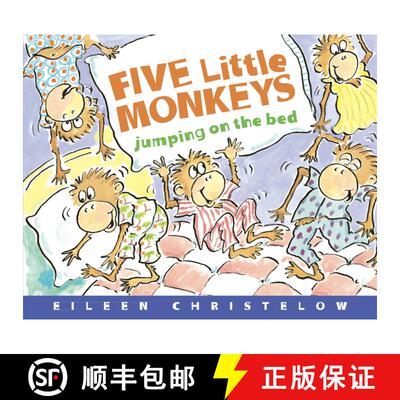 【3-4周达】Five Little Monkeys Jumping on the Bed Deluxe Edition [9780544283299]