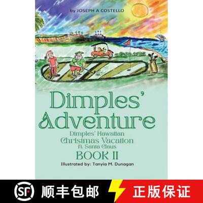 【3-4周达】精装 Dimples' Adventure: Dimples' Hawaiian Christmas Vacation ft. Santa Claus [9798894199634]