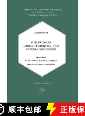 【3-4周达】Vorlesungen UEber Differential- Und Integralrechnung: Funktionen Einer Variablen [9783034840286]