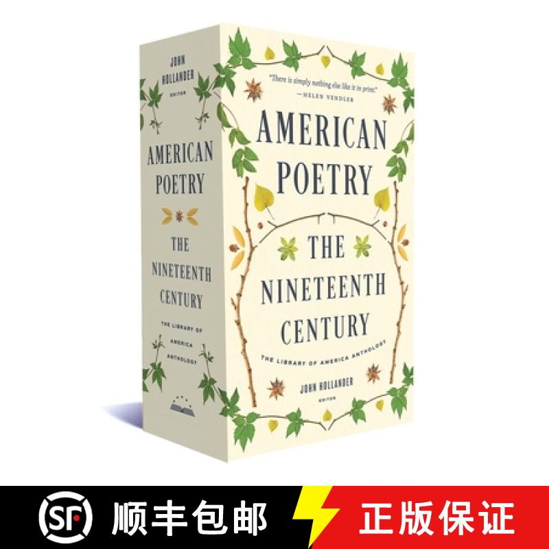 【3-4周达】American Poetry: The Nineteenth Century: A Library of America Boxed Set [9781598535655]