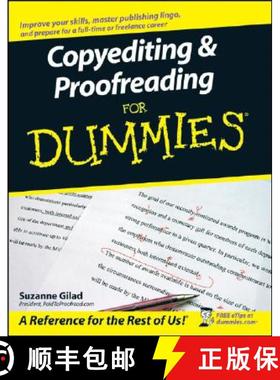 【3-4周达】Copyediting & Proofreading For Dummies [Wiley教育学] [9780470121719]